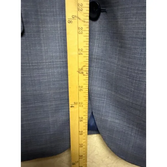 NEW Nordstrom Zigone Men's Blazer Blue Wool Two Button Lined Jackert Size 40R